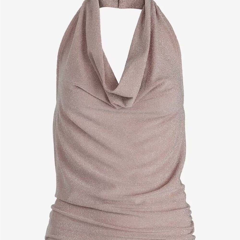 Express Muted Pink Sleeveless Cowl Neck Top - Picture 4 of 11